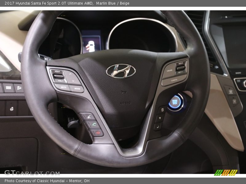  2017 Santa Fe Sport 2.0T Ulitimate AWD Steering Wheel
