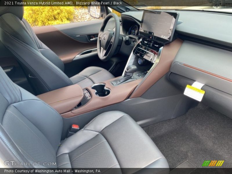 Blizzard White Pearl / Black 2021 Toyota Venza Hybrid Limited AWD
