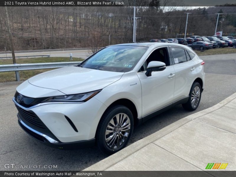Blizzard White Pearl / Black 2021 Toyota Venza Hybrid Limited AWD