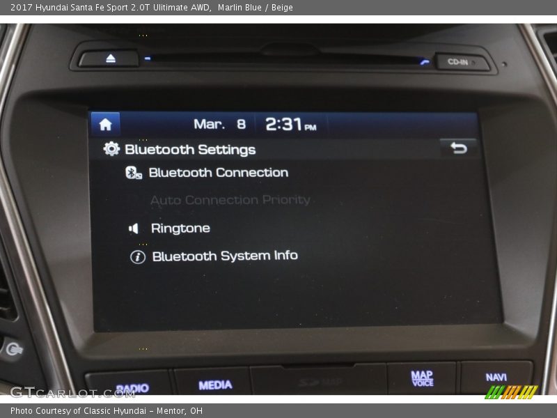 Controls of 2017 Santa Fe Sport 2.0T Ulitimate AWD