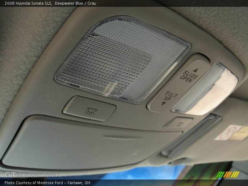 Deepwater Blue / Gray 2008 Hyundai Sonata GLS