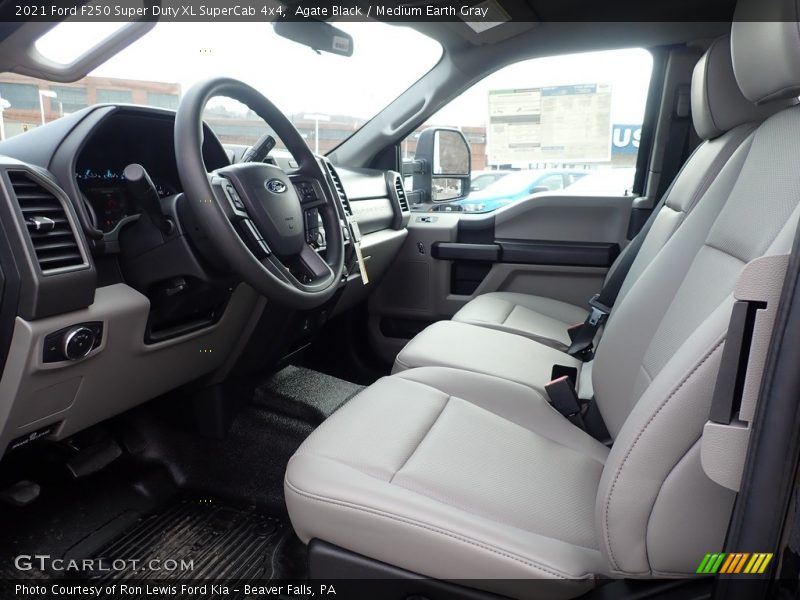 Agate Black / Medium Earth Gray 2021 Ford F250 Super Duty XL SuperCab 4x4