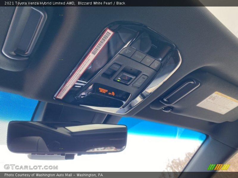Blizzard White Pearl / Black 2021 Toyota Venza Hybrid Limited AWD