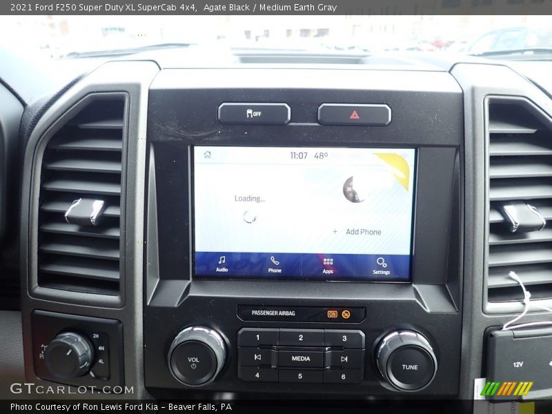 Agate Black / Medium Earth Gray 2021 Ford F250 Super Duty XL SuperCab 4x4