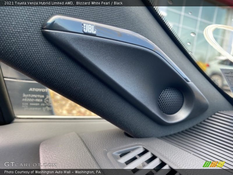 Blizzard White Pearl / Black 2021 Toyota Venza Hybrid Limited AWD