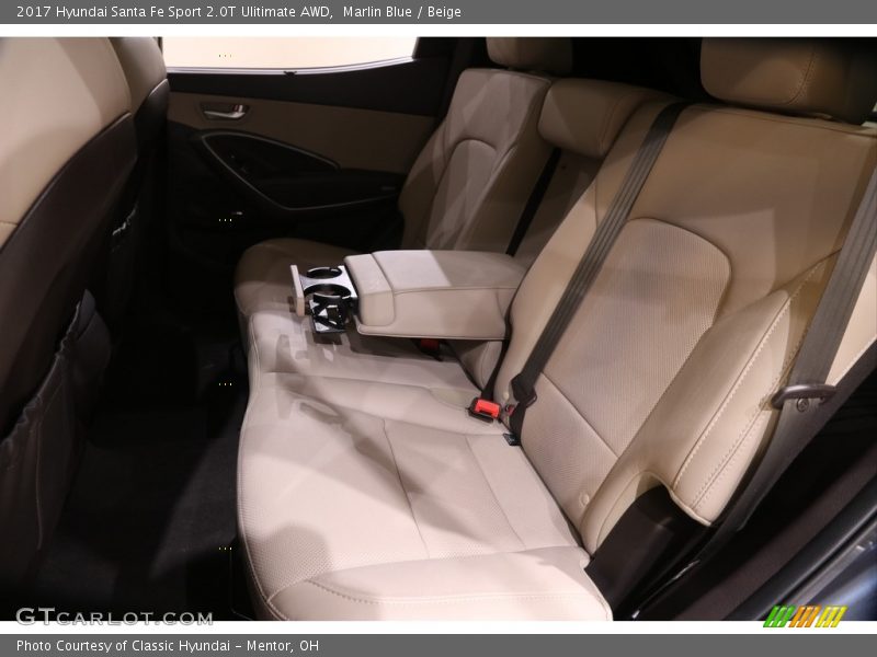 Marlin Blue / Beige 2017 Hyundai Santa Fe Sport 2.0T Ulitimate AWD