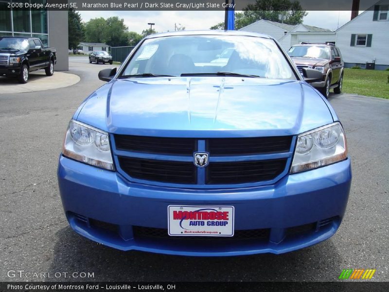 Marathon Blue Pearl / Dark Slate Gray/Light Slate Gray 2008 Dodge Avenger SE
