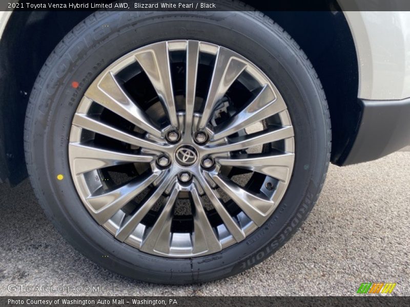 Blizzard White Pearl / Black 2021 Toyota Venza Hybrid Limited AWD