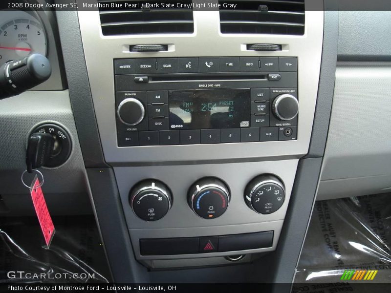 Marathon Blue Pearl / Dark Slate Gray/Light Slate Gray 2008 Dodge Avenger SE