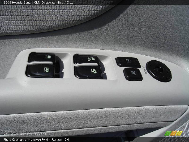 Deepwater Blue / Gray 2008 Hyundai Sonata GLS