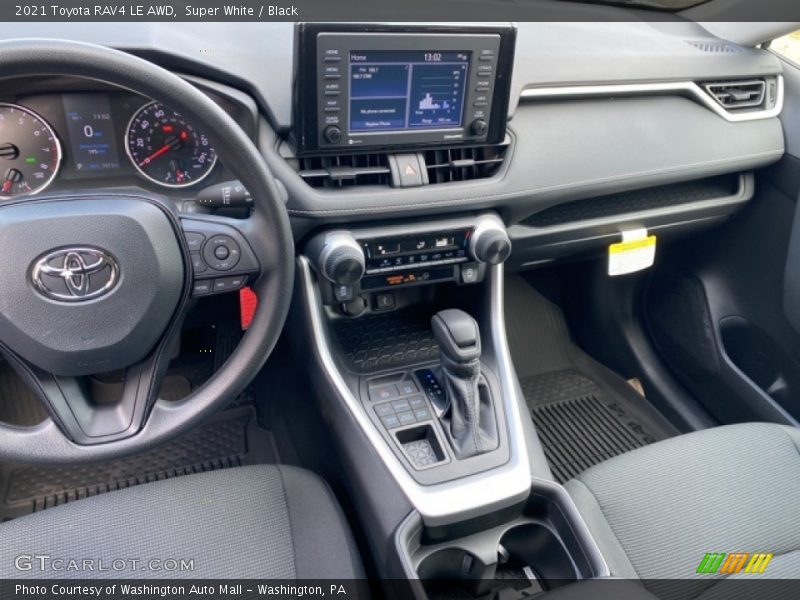 Super White / Black 2021 Toyota RAV4 LE AWD