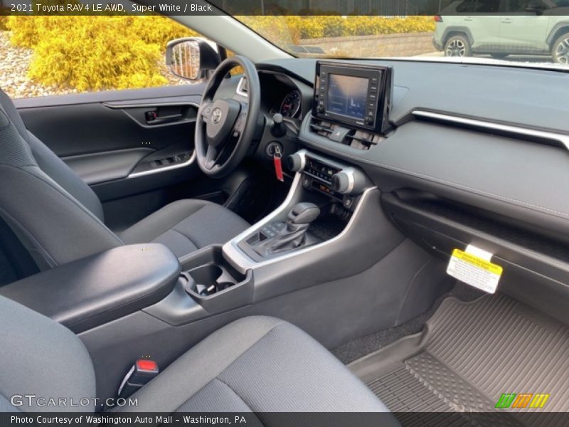 Super White / Black 2021 Toyota RAV4 LE AWD