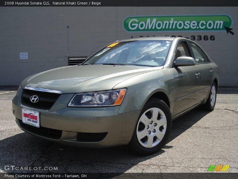 Natural Khaki Green / Beige 2008 Hyundai Sonata GLS