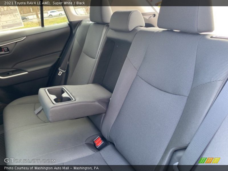 Super White / Black 2021 Toyota RAV4 LE AWD