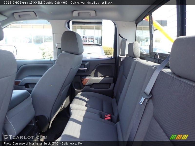 Quicksilver Metallic / Jet Black 2018 GMC Sierra 1500 SLE Double Cab 4WD