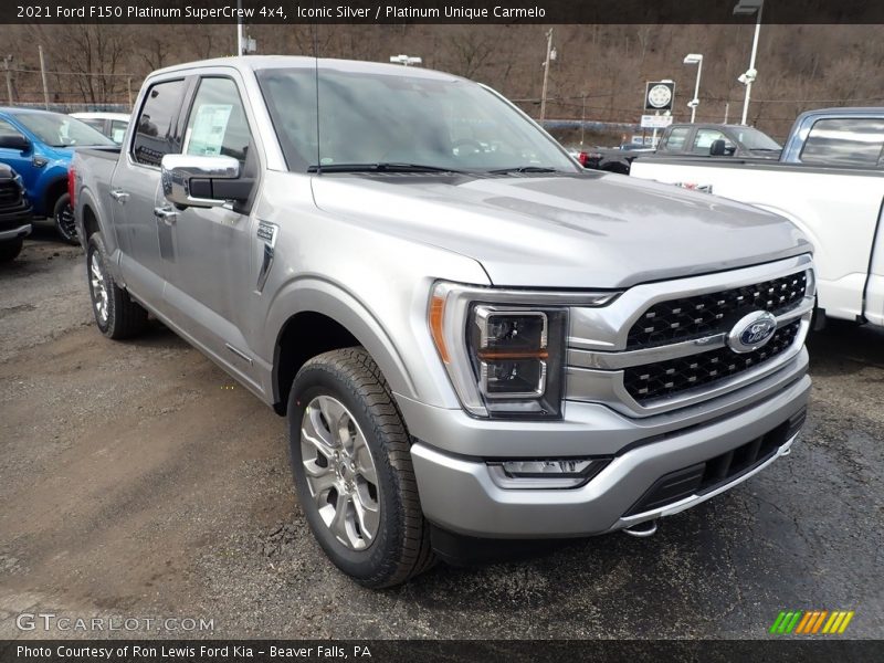 Front 3/4 View of 2021 F150 Platinum SuperCrew 4x4