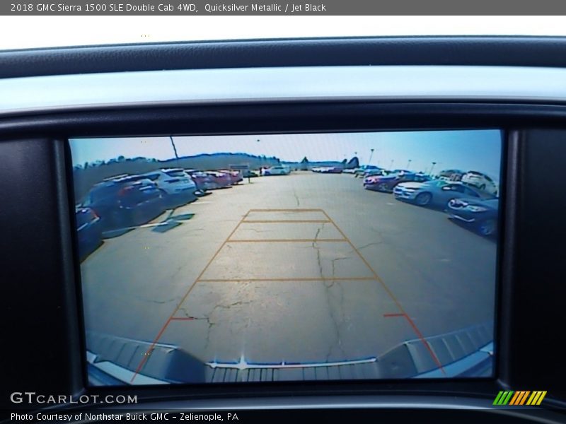 Quicksilver Metallic / Jet Black 2018 GMC Sierra 1500 SLE Double Cab 4WD