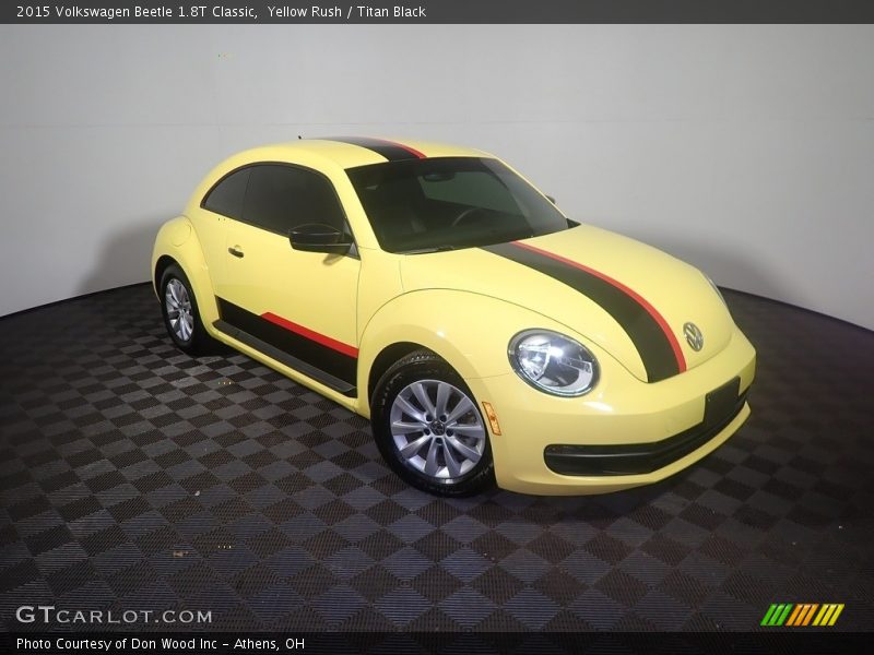 Yellow Rush / Titan Black 2015 Volkswagen Beetle 1.8T Classic