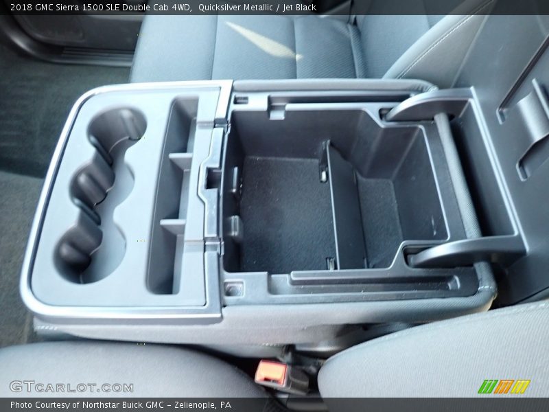 Quicksilver Metallic / Jet Black 2018 GMC Sierra 1500 SLE Double Cab 4WD