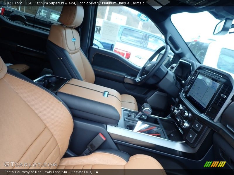 Front Seat of 2021 F150 Platinum SuperCrew 4x4
