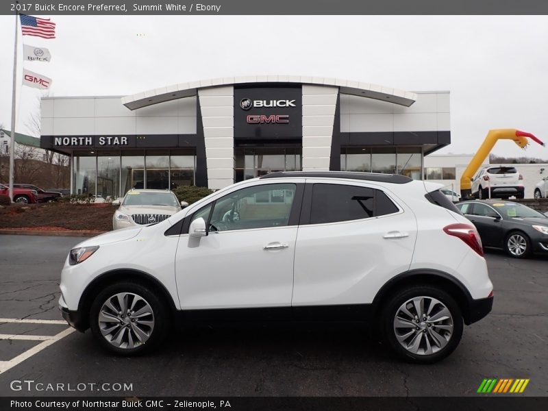 Summit White / Ebony 2017 Buick Encore Preferred