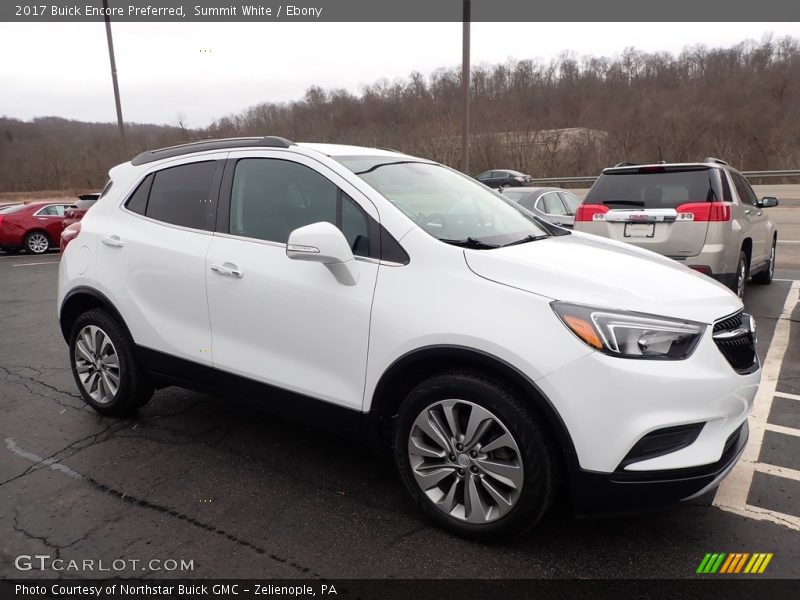 Summit White / Ebony 2017 Buick Encore Preferred