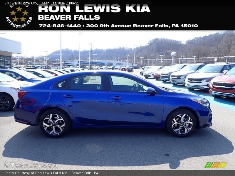 Deep Sea Blue / Black 2021 Kia Forte LXS