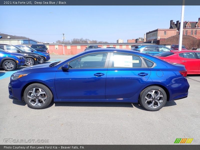 Deep Sea Blue / Black 2021 Kia Forte LXS