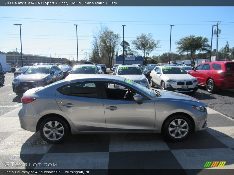 Liquid Silver Metallic / Black 2014 Mazda MAZDA3 i Sport 4 Door
