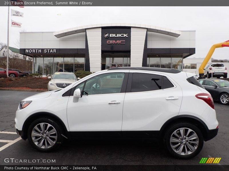 Summit White / Ebony 2017 Buick Encore Preferred