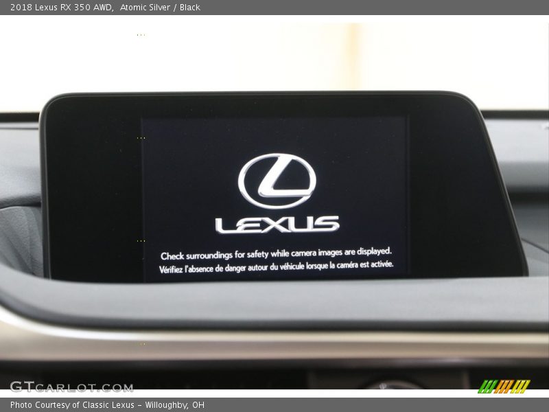 Atomic Silver / Black 2018 Lexus RX 350 AWD