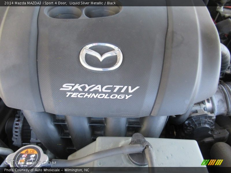 Liquid Silver Metallic / Black 2014 Mazda MAZDA3 i Sport 4 Door