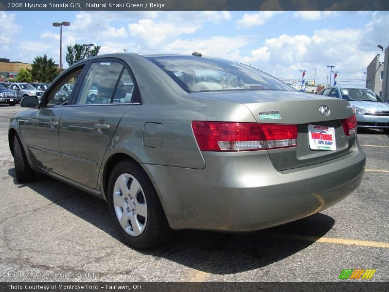 Natural Khaki Green / Beige 2008 Hyundai Sonata GLS