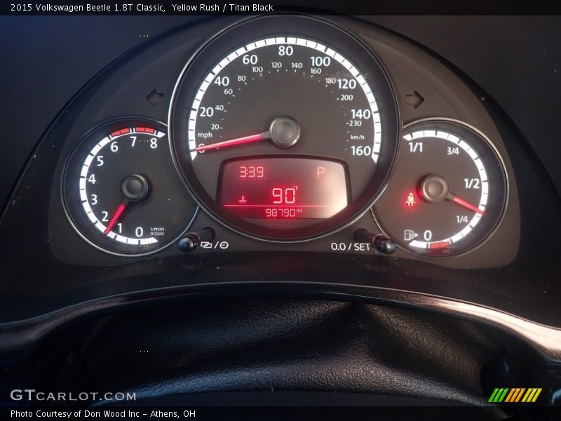 Yellow Rush / Titan Black 2015 Volkswagen Beetle 1.8T Classic