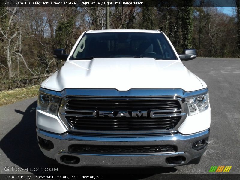 Bright White / Light Frost Beige/Black 2021 Ram 1500 Big Horn Crew Cab 4x4