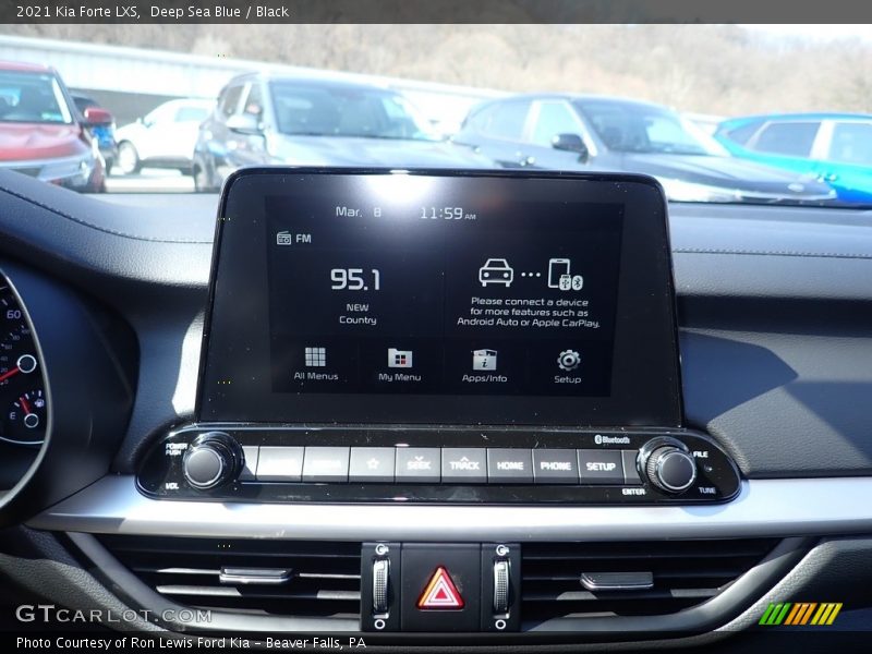 Deep Sea Blue / Black 2021 Kia Forte LXS
