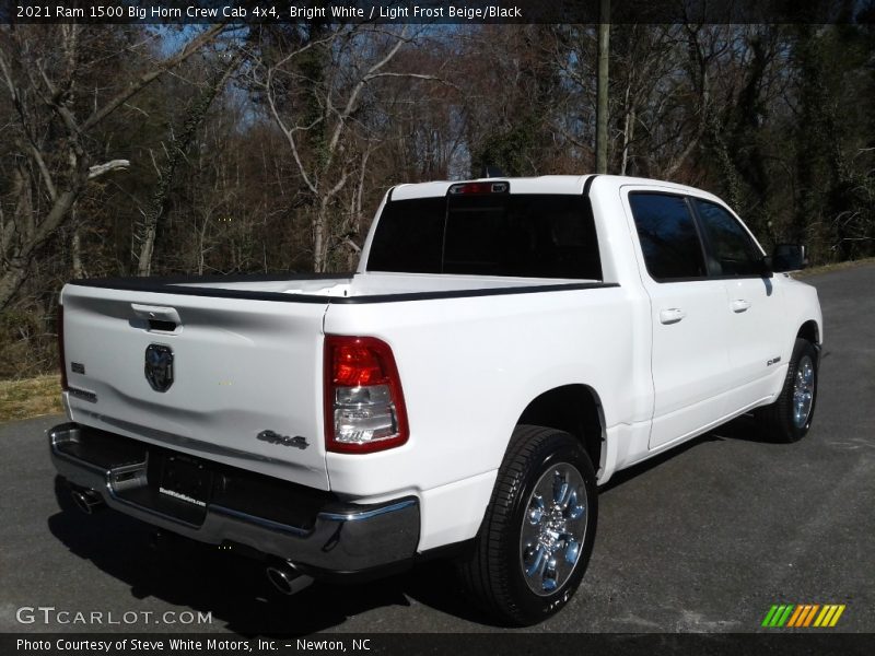 Bright White / Light Frost Beige/Black 2021 Ram 1500 Big Horn Crew Cab 4x4
