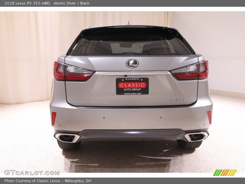 Atomic Silver / Black 2018 Lexus RX 350 AWD