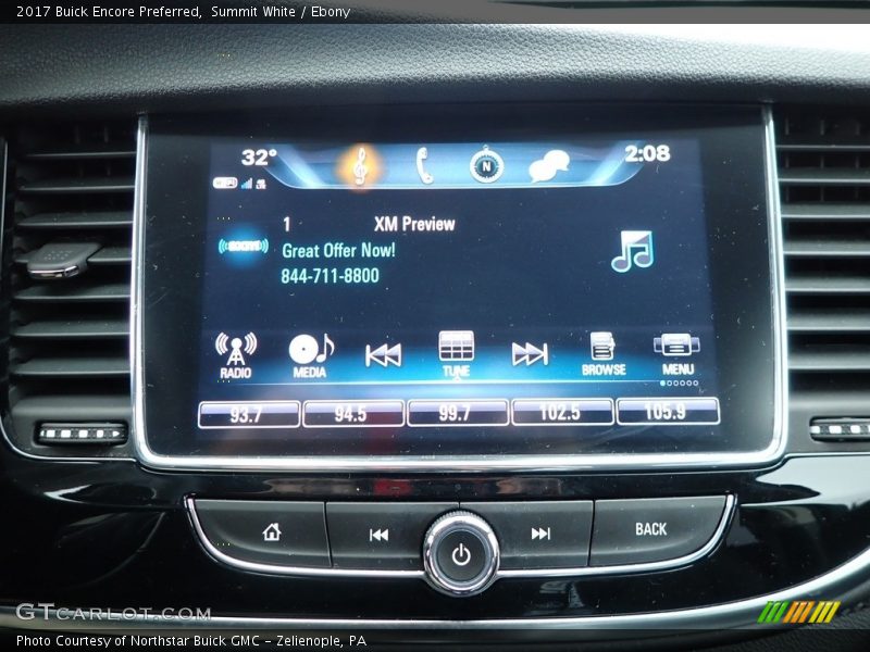 Summit White / Ebony 2017 Buick Encore Preferred