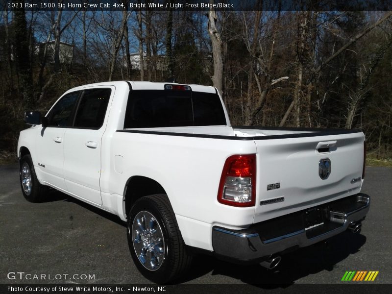 Bright White / Light Frost Beige/Black 2021 Ram 1500 Big Horn Crew Cab 4x4