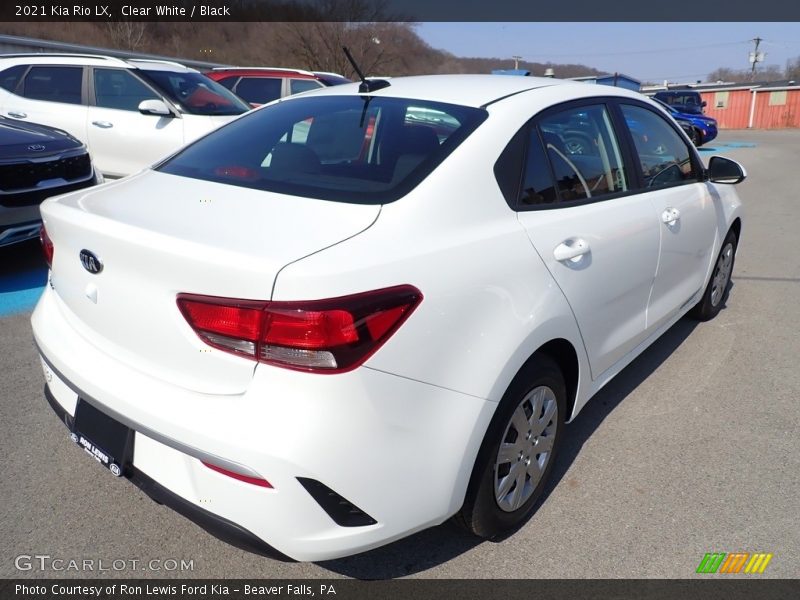 Clear White / Black 2021 Kia Rio LX
