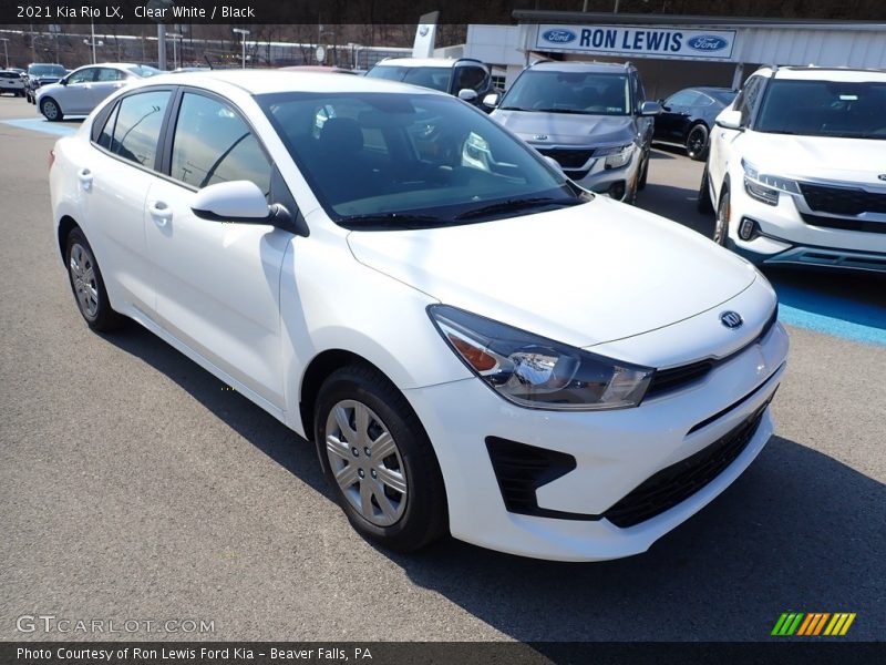 Clear White / Black 2021 Kia Rio LX