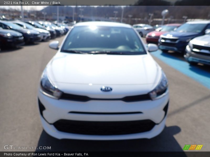 Clear White / Black 2021 Kia Rio LX