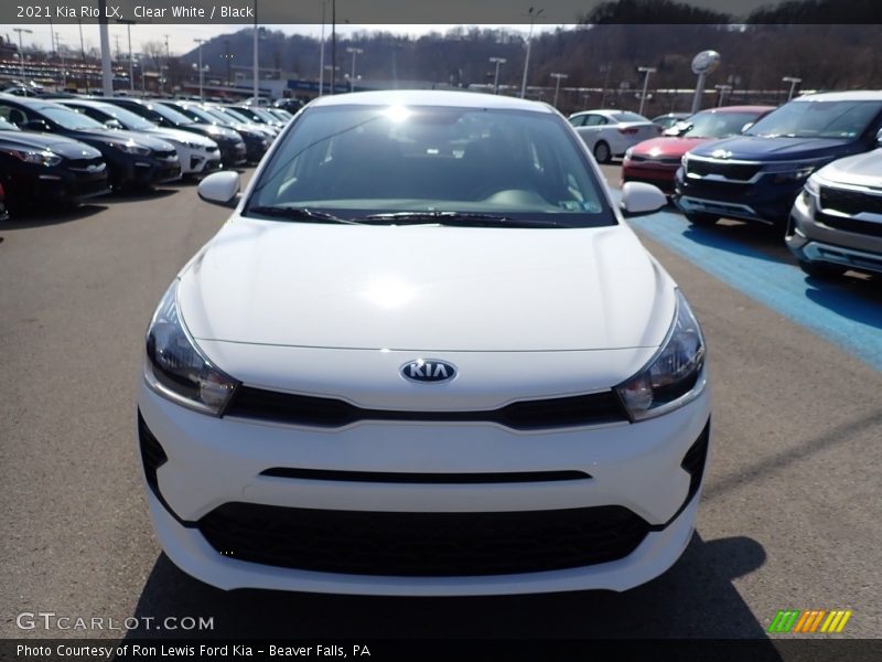 Clear White / Black 2021 Kia Rio LX