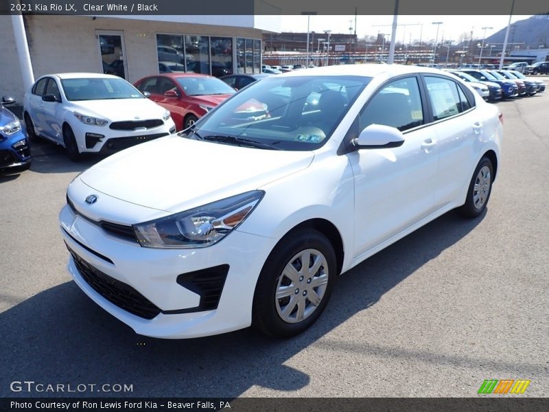 Clear White / Black 2021 Kia Rio LX