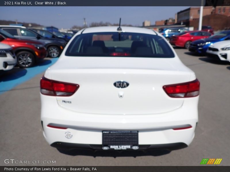 Clear White / Black 2021 Kia Rio LX