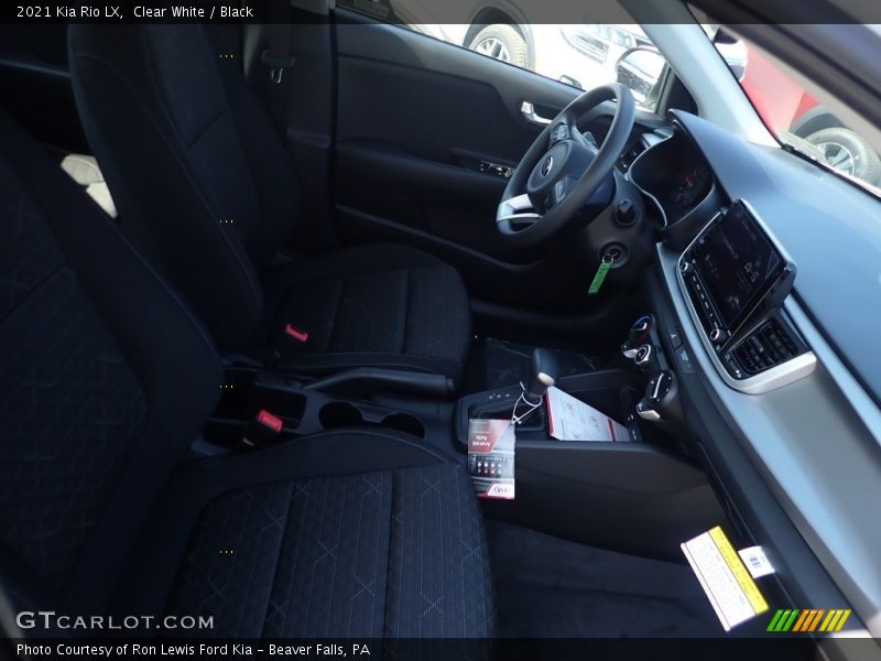 Clear White / Black 2021 Kia Rio LX