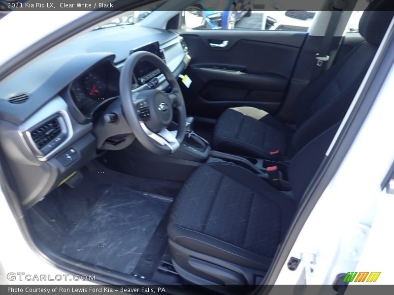 Clear White / Black 2021 Kia Rio LX