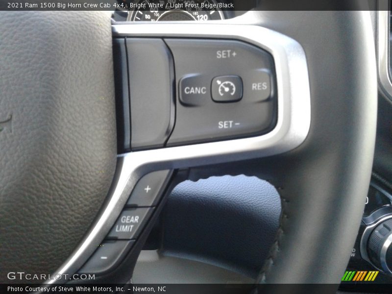 Bright White / Light Frost Beige/Black 2021 Ram 1500 Big Horn Crew Cab 4x4