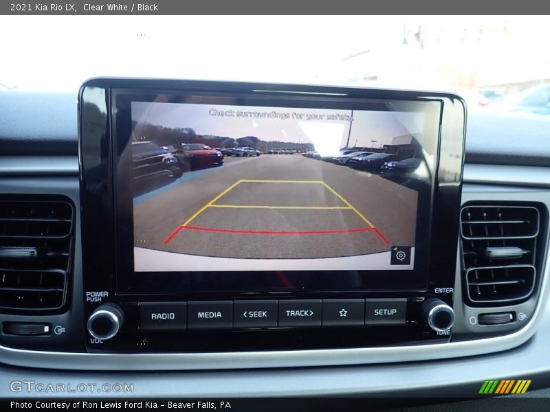 Clear White / Black 2021 Kia Rio LX